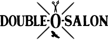 Double-O-Salon - small logo with scissors and eagle icons